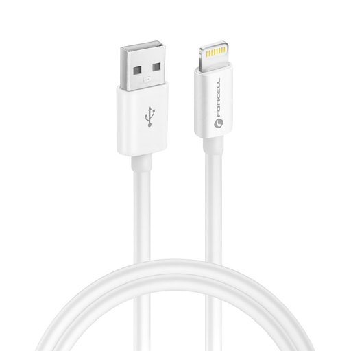 FORCELL F-ENERGY C703 kábel USB A - Lightning MFi 2,4A 12W 1 m fehér