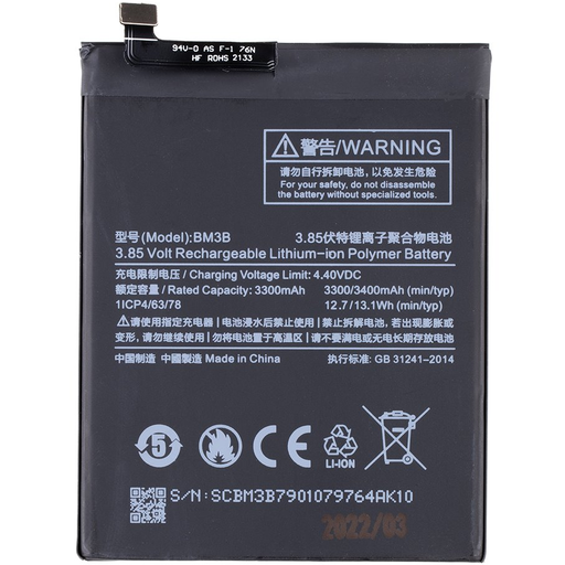 BM3B Xiaomi akkumulátor 3400mAh (OEM)