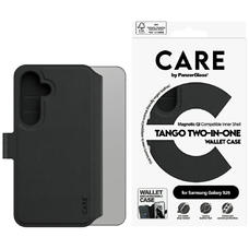 CARE by PanzerGlass Feature Tango 2in1 Wallet tok Samsung Galaxy S25 - Fekete