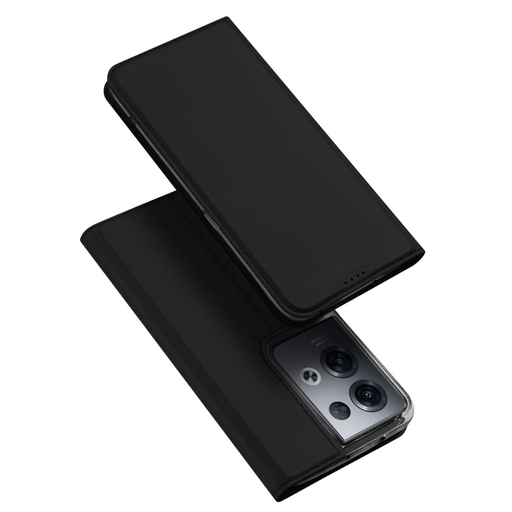 Dux Ducis Bőr Mester tok Oppo Reno 8 Pro fliptok kártyatartós támaszték fekete tok Dux Ducis Bőr Mester tok Oppo Reno 8 Pro fliptok kártyatartós támaszték fekete tok