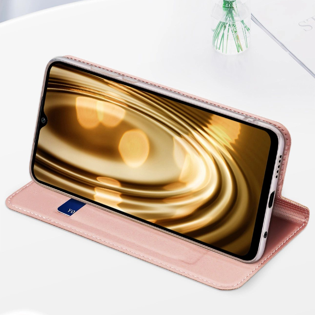 Dux Ducis Bőr Mester tok Oppo Reno 8 Pro fliptok kártyatartós támaszték fekete tok - 16