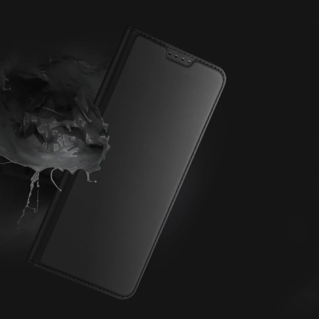 Dux Ducis Skin Pro tok Oppo Reno 8 fliptok kártyatartó állvány funkcióval kék - 14