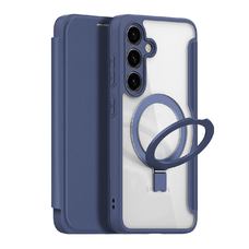 Dux Ducis Skin X Pro tok mágneses gyűrűvel / állvánnyal Samsung S24 - kék tok