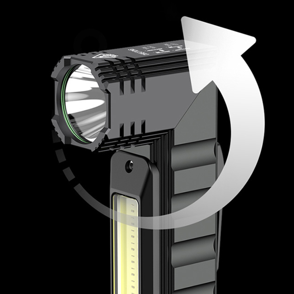 Superfire G19 multifunkcionális zseblámpa, 200lm, USB - 13