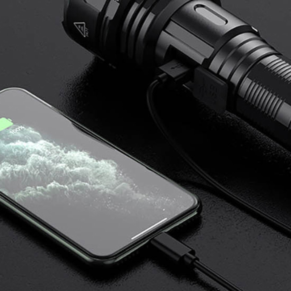 Superfire R3 P90 zseblámpa, 2000lm, USB - 8