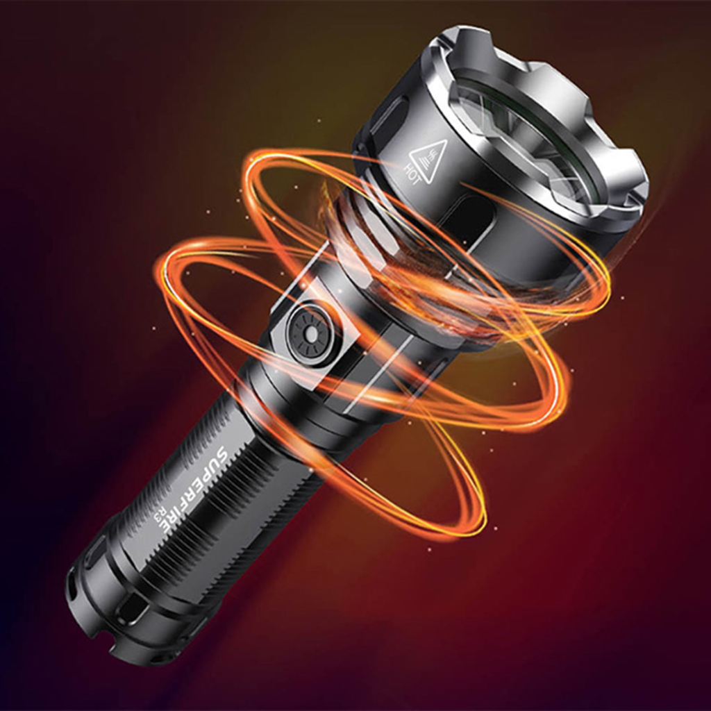 Superfire R3 P90 zseblámpa, 2000lm, USB - 9