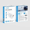 VEGER utazótöltő USB A + Type C PD QC3.0 3A 65W TCE650 fehér - 0. kép