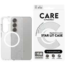 CARE by PanzerGlass Flagship Urban Combat Starlight White QI tok Samsung Galaxy S25-hez - Átlátszó