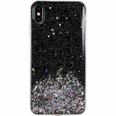 iPhone 12 mini Wozinsky Star csillogó flitteres tok fekete