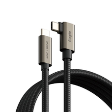 Ringke USB 3.2 Gen 2x2 Type-C 90 fokos kábel Pd240w 200cm fekete