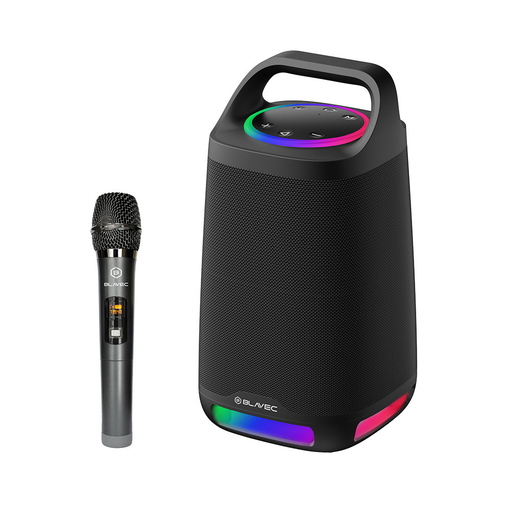 Blavec Hordozható Bluetooth Hangszóró TWS WS-01 Karaoke - 160W mikrofonnal (WS01-MB) fekete