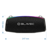 Blavec Hordozható Bluetooth Hangszóró TWS WS-02 Bassbox - 120W (WS02-B) fekete - 2. kép