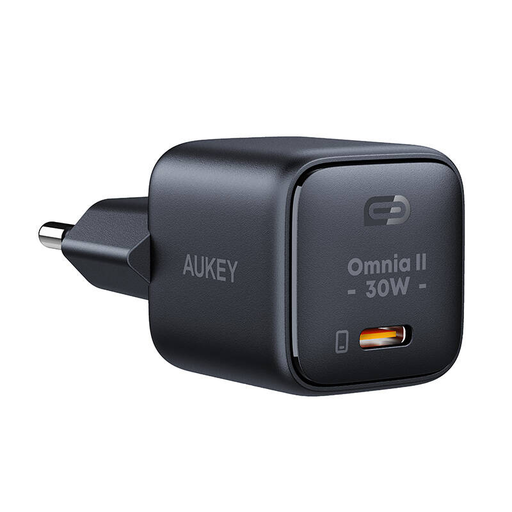 Aukey PA-B1L Hálózati USB-C töltő, 30W (fekete)