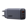 Aukey PA-B6U hálózati töltő, 1xUSB-A, 2xUSB-C, 67W (szürke) - 0. kép