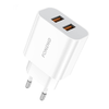 Gyors töltő Foneng 2x USB EU45 + USB Micro kábel - 1. kép