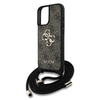 Guess PU 4G Metal Logo Crossbody Strap tok iPhone 16 barna tok - 2. kép