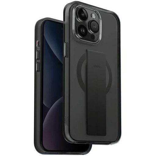 Uniq Heldro Mag Magclick Töltőtok iPhone 15 Pro Max - fekete tok Uniq Heldro Mag Magclick Töltőtok iPhone 15 Pro Max - fekete tok