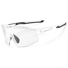 Rockbros 10172 fényre sötétedő UV400 kerékpáros szemüveg - fehér