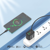 Foneng GaN10-EU hálózati töltő - USB + 2xType C - QC 4.0+ PD 65W Type C-C kábellel fehér - 3. kép