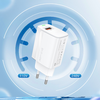 Foneng Fali töltő EU64 - USB - 18W USB - Type C kábellel fehér - 1. kép