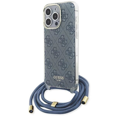 Guess Crossbody Cord 4G Print tok iPhone 15 Pro Max - kék