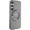 Guess IML Flowers Wreath MagSafe tok Samsung Galaxy S24+ - fekete - 0. kép