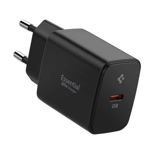 Spigen Essential Ee201eu 1-port Hálózati Töltő 20w Fekete