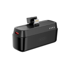 XO powerbank mini PR244 20W 5000 mAh Lightning csatlakozóval fekete
