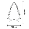 Home KMF 4/150 műfenyő, 150 cm magasság, 106 cm átmérő - 1. kép