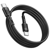 HOCO kábel Type C to Type C PD 3A 60W X83 1 m fekete - 0. kép