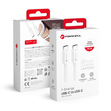 FORCELL F-ENERGY C338 kábel USB-C USB-C-hez PD QC4.0 3A 60W 2 m fehér