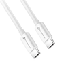 FORCELL F-ENERGY C338 kábel USB-C USB-C-hez PD QC4.0 3A 60W 2 m fehér - 1. kép