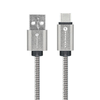 FORCELL F-ENERGY Metal C234 kábel USB A-ról Type-C-re QC3.0 2,4A 12W 1 m ezüst - 1. kép