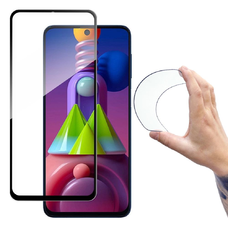 Wozinsky Teljes Fedésű Flexi Nano Glass Hibrid Üvegfólia kerettel Samsung Galaxy M51 fekete üvegfólia