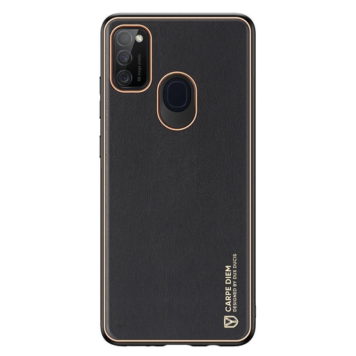 Dux Ducis Yolo elegáns tok puha TPU és PU bőrből Samsung Galaxy M30s-hoz fekete tok Dux Ducis Yolo elegáns tok puha TPU és PU bőrből Samsung Galaxy M30s-hoz fekete tok