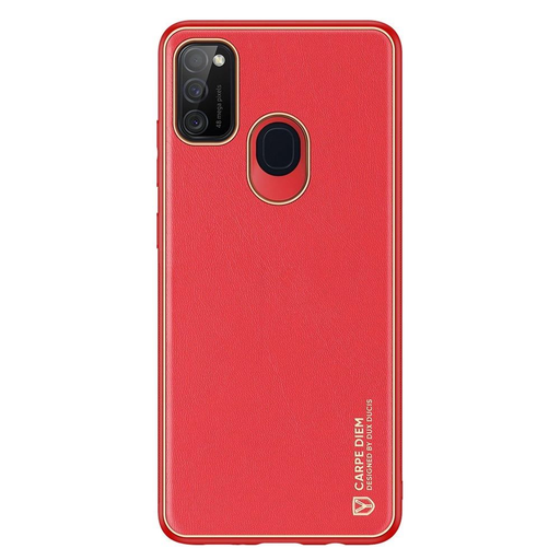 Dux Ducis Yolo elegáns tok puha TPU-ból és PU bőrből Samsung Galaxy M30s-hez piros tok Dux Ducis Yolo elegáns tok puha TPU-ból és PU bőrből Samsung Galaxy M30s-hez piros tok