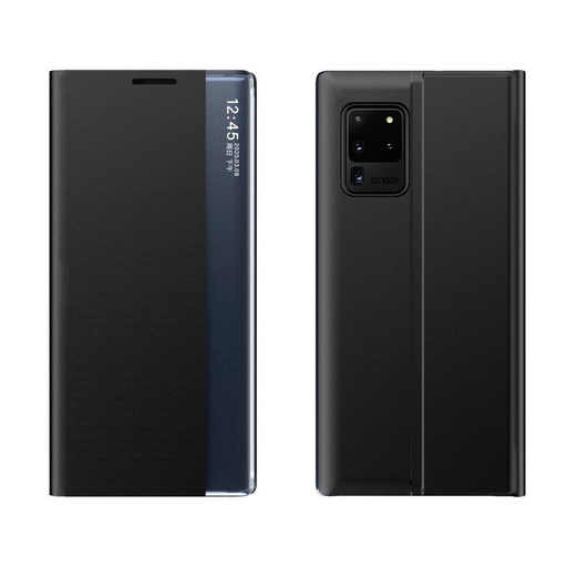 Új Alvó Fliptok álló funkcióval Samsung Galaxy A02s EU fekete tok Új Alvó Fliptok álló funkcióval Samsung Galaxy A02s EU fekete tok