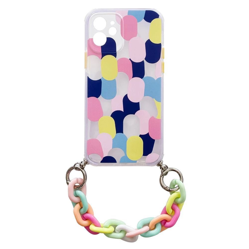 Color Chain Case rugalmas szilikontok láncos medállal Samsung Galaxy A32 LTE/4G tok, több színű Color Chain Case rugalmas szilikontok láncos medállal Samsung Galaxy A32 LTE/4G tok, több színű