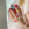 Color Chain Case gél rugalmas tok láncos díszítéssel Samsung Galaxy A32 LTE/4G-hez multicolor tok - 0. kép