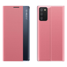 Új fliptok állvány funkcióval Samsung Galaxy A03s (166.5) pink tok