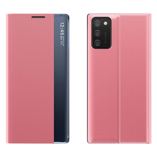 Új fliptok állvány funkcióval Samsung Galaxy A03s (166.5) pink tok