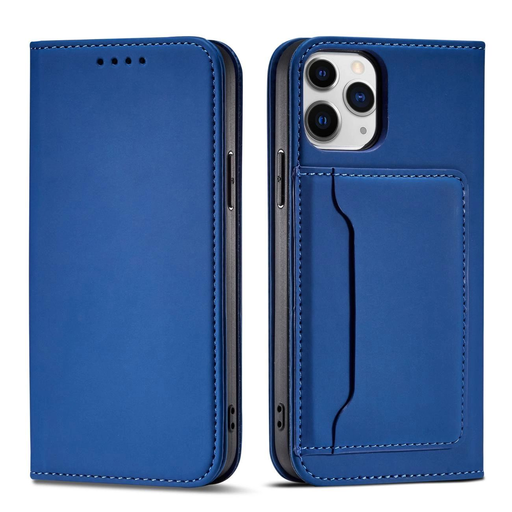 Magnet Card Case iPhone 12 Pro Max tok Kék Magnet Card Case iPhone 12 Pro Max tok Kék