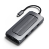 Satechi Alumínium USB-C Multiport MX Adapter (Kettős 4K HDMI 60Hz/30Hz, USB-C PD 100W, Ethernet, 1x USB-C 5Gbps, 2x USB-A 3.0, Micro/SD, 3,5 mm audio) - Űrszürke thumbnail