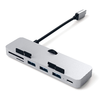 Satechi alumínium Type-C CLAMP PRO Hub (3x USB 3.0, MicroSD) - Ezüst - 3. kép