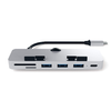 Satechi alumínium Type-C CLAMP PRO Hub (3x USB 3.0, MicroSD) - Ezüst - 4. kép