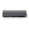 Satechi Alumínium Thunderbolt 4 Dokkoló (1xT4 P 96W, 3x T4 40Gbps 15W, Ethernet, 3xUSB-A 3.2 10 Gbps, 1xUSB-A 2.0 töltés, SD kártya, 3.5mm audio) EU verzió - Űrszürke - 0. kép