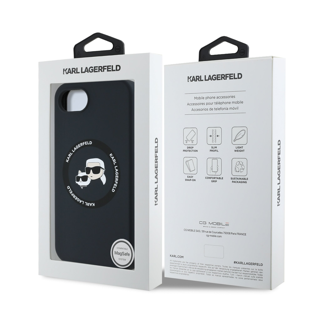  iPhone 16e Karl Lagerfeld Liquid Silicone K&CH Heads MagSafe tok - 7
