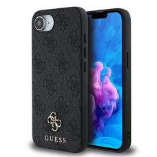 iPhone 16e Guess PU 4G Small Metal Logo MagSafe Szürke tok