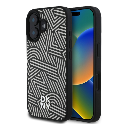 DKNY PU bőr Crosswalk minta Magsafe tok iPhone 16 Ivory DKNY PU bőr Crosswalk minta Magsafe tok iPhone 16 Ivory