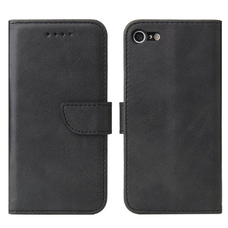 Magnet Case Elegáns Fliptok iPhone SE 2022 / SE 2020 / iPhone 8 / iPhone 7 Fekete tok